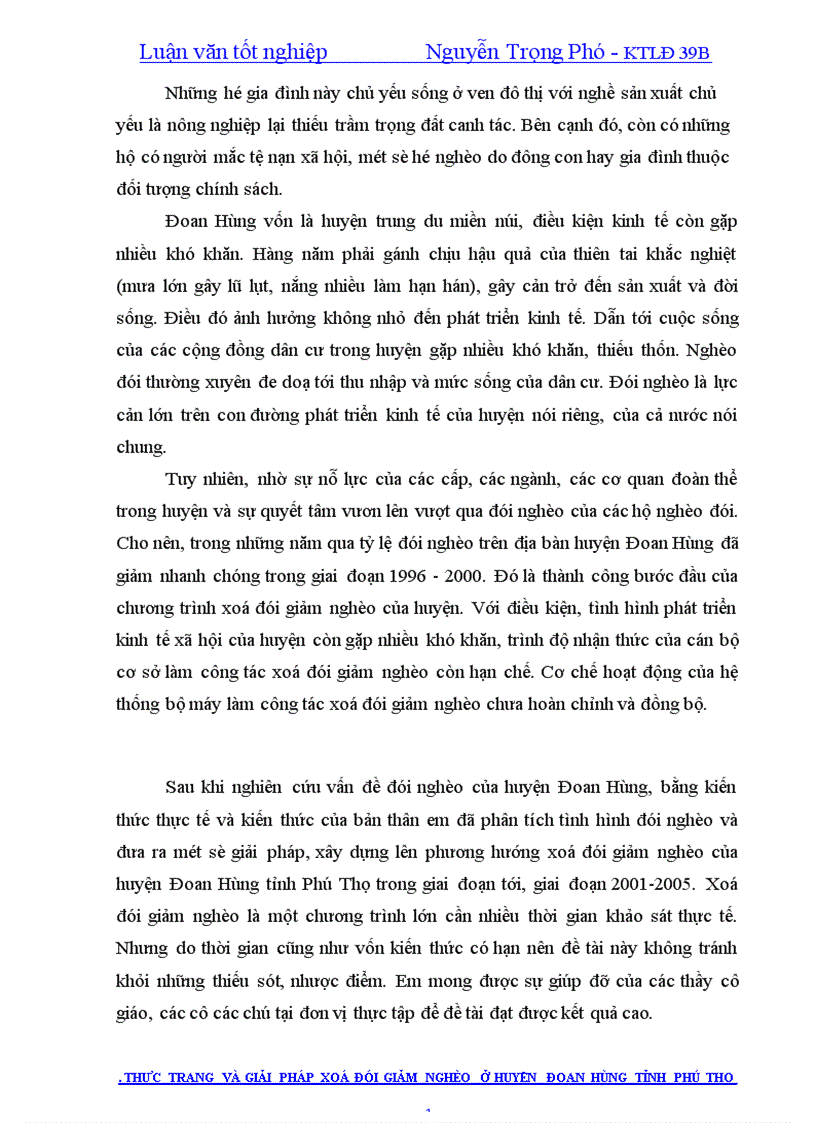 image for page Thực trạng và giải pháp xoá đói giảm nghèo ở huyện Đoan Hùng tỉnh Phú Thọ