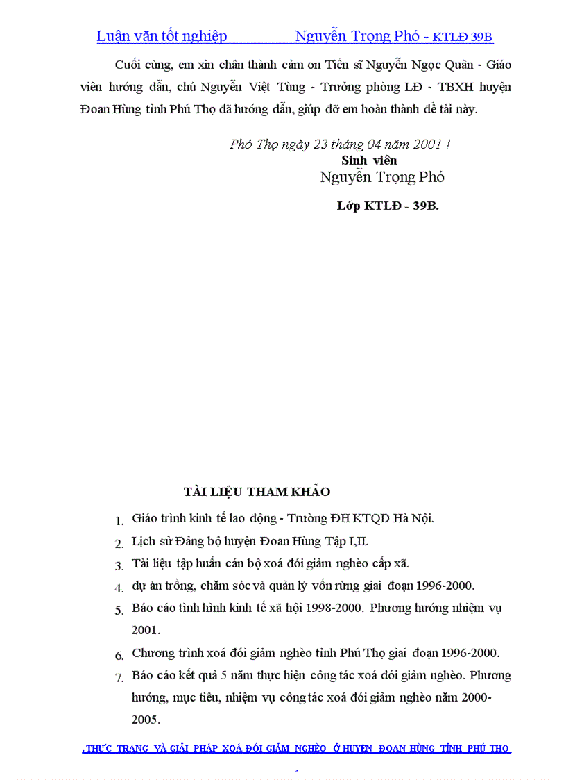 image for page Thực trạng và giải pháp xoá đói giảm nghèo ở huyện Đoan Hùng tỉnh Phú Thọ