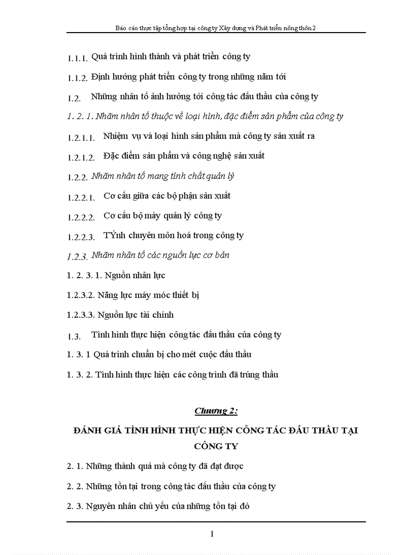 image for page Nâng cao khả năng thắng thầu trong đấu thầu xây dựng của Công ty Xây dựng và phát triển nông thôn 2 thực tập tổng hợp tại công ty Xây dựng và Phát triển nông thôn 2 Báo cáo thực tập tổng hợp tại công ty Xây dựng và Phát triển nông thôn 2