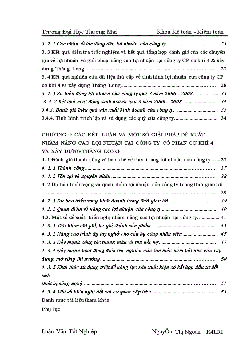 image for page Phương pháp nghiên cứu và các kết quả phân tích thực trạng về tình hình LN tại công ty CP cơ khí 4 và xây dựng Thăng Long