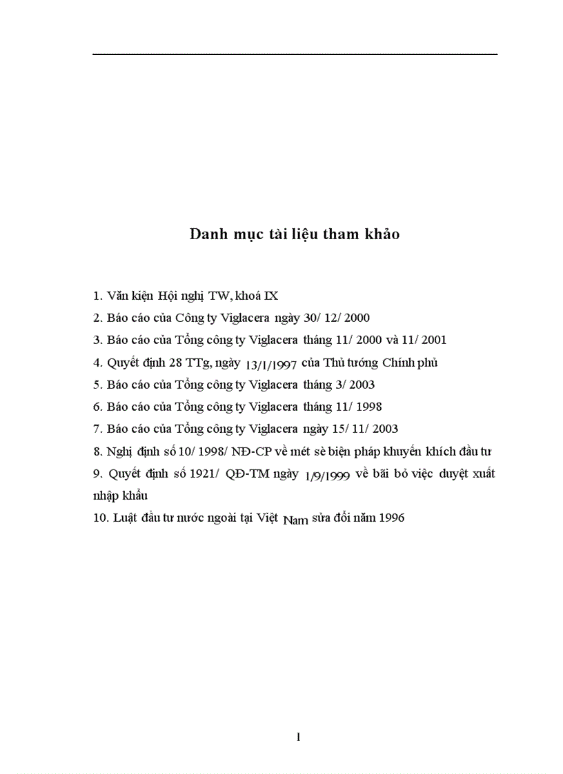 image for page Tác động của đầu tư trực tiếp nước ngoài tới hoạt động xuất nhập khẩu của Công ty kinh doanh và xuất nhập khẩu Viglacera 1