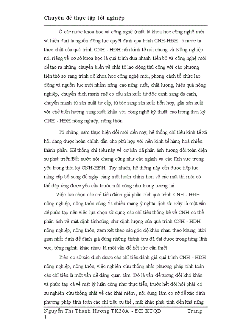 image for page Hệ thống chỉ tiêu thống kê phản ánh trình độ CNH HĐH nông nghiệp nông thôn