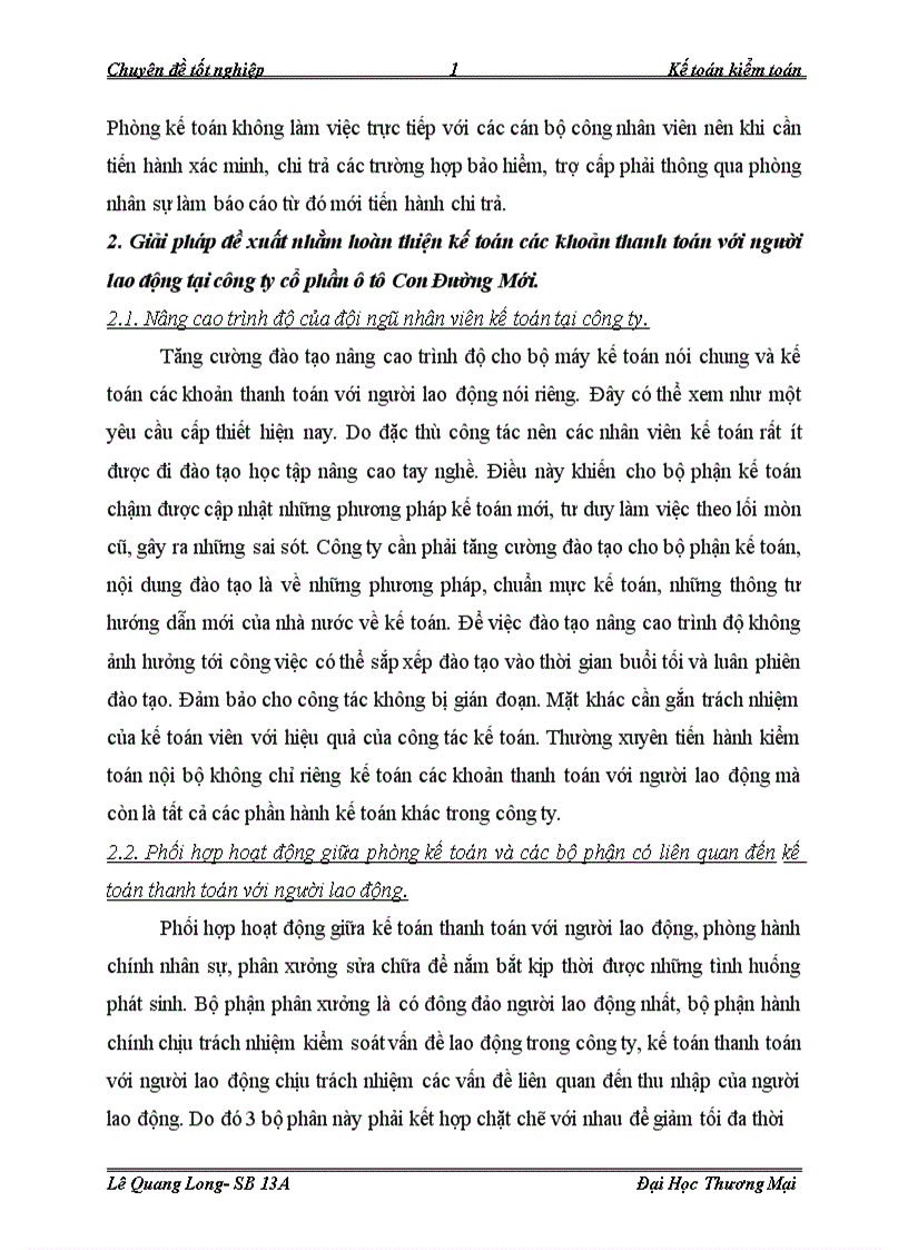 image for page Kế toán các khoản thanh toán với người lao động tại công ty cổ phần ô tô Con Đường Mới