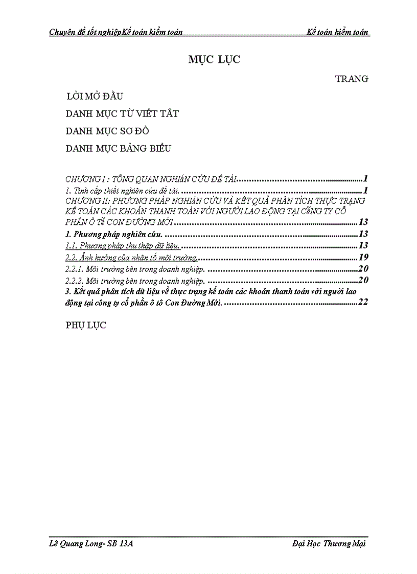 image for page Kế toán các khoản thanh toán với người lao động tại công ty cổ phần ô tô Con Đường Mới
