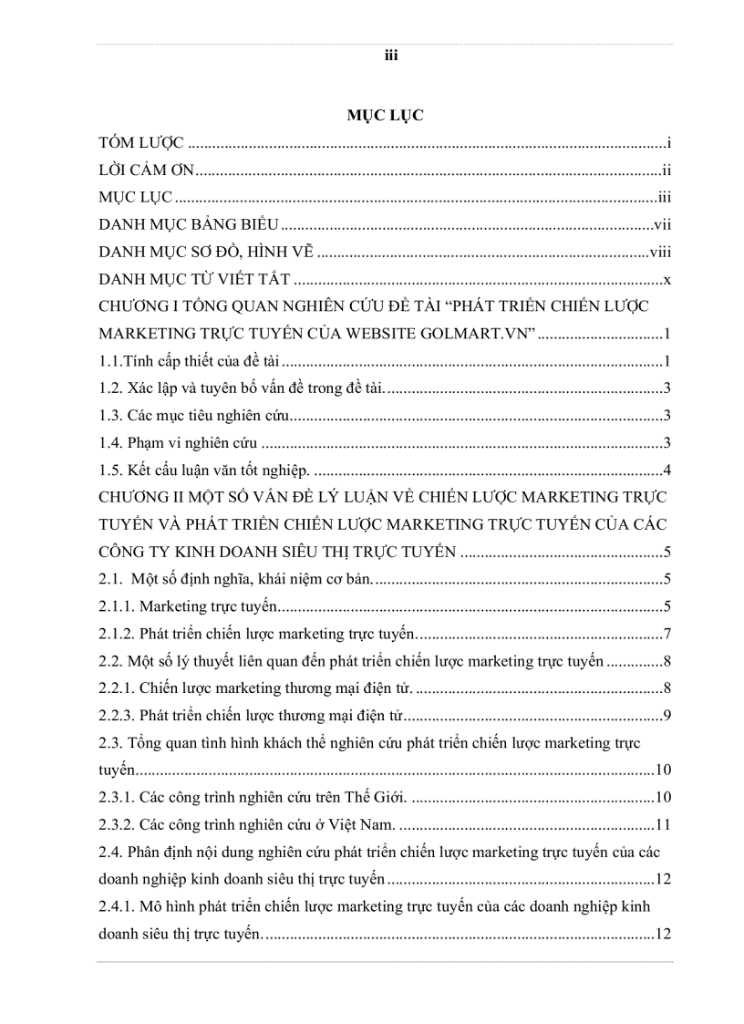 image for page Phát triển chiến lược marketing trực tuyến của website Golmart vn