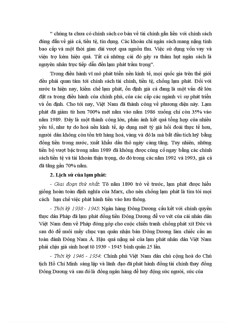 image for page Lạm phát và biện pháp khắc phục ở Việt Nam