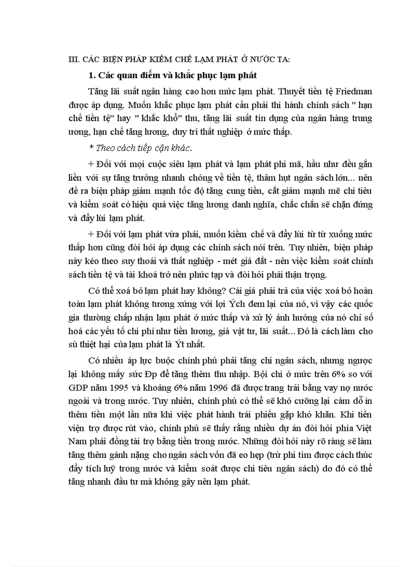 image for page Lạm phát và biện pháp khắc phục ở Việt Nam