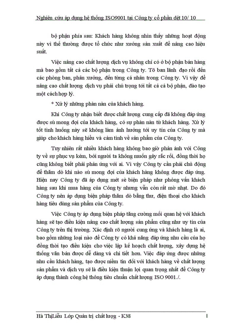 image for page Nghiên cứu áp dụng hệ thống ISO9001 tại công ty cổ phần dệt 10 10