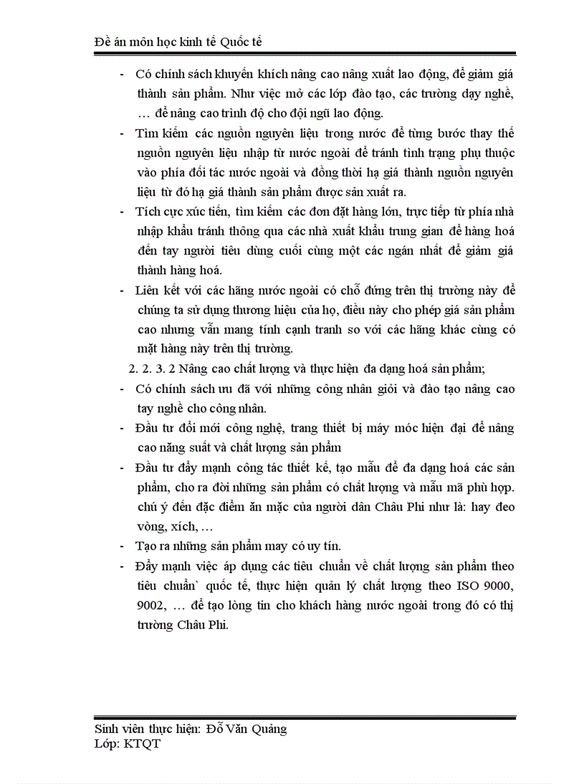 image for page Xuất khẩu hàng hoá của Việt Nam sang thị trường Châu Phi thực trạng và giải pháp