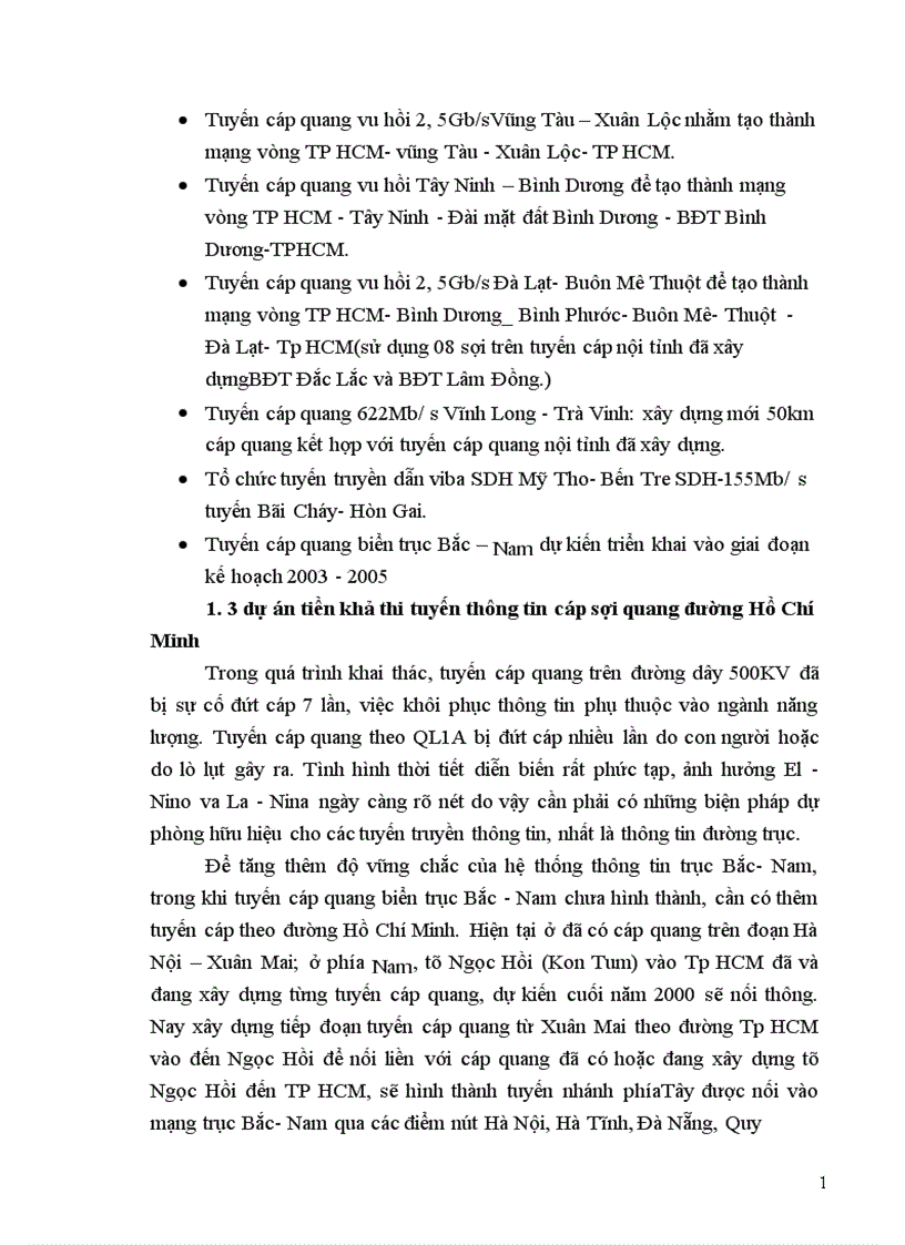 image for page Thiết kế nâng cấp tuyến cáp quang trục bắc nam 1