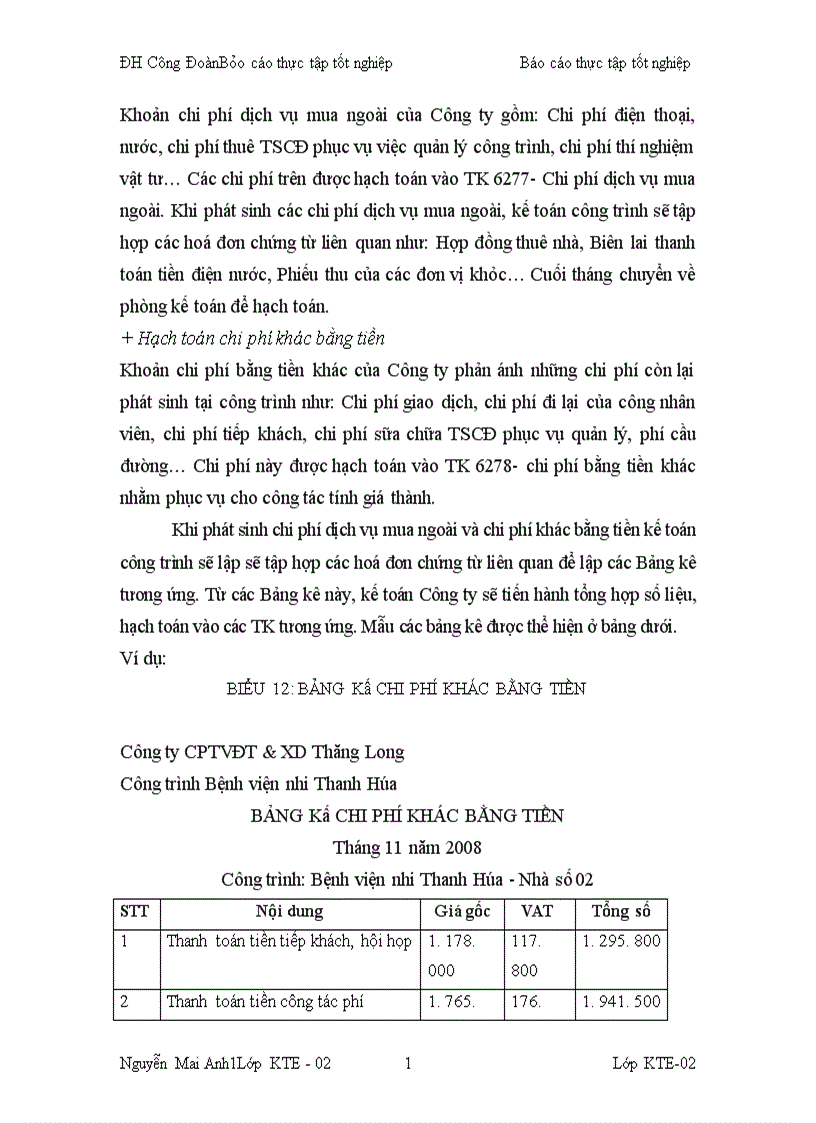 image for page Kế toán chi phí sản xuất và tính giá thành sản phẩm xây lắp tại Công ty cổ phần tư vấn đầu tư xây dựng Thăng Long