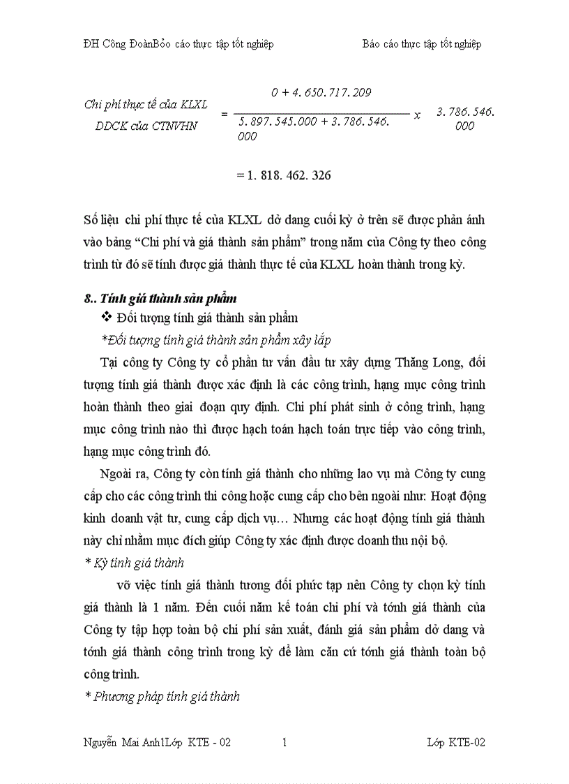 image for page Kế toán chi phí sản xuất và tính giá thành sản phẩm xây lắp tại Công ty cổ phần tư vấn đầu tư xây dựng Thăng Long