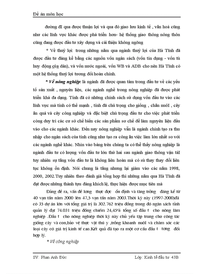 image for page Thực trạng và giải pháp nhằm thu hút và sử dụng vốn đầu tư có hiệu quả tại Hà Tĩnh 1
