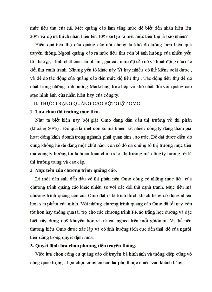 image for page Tiến trình thiết lập một chương trình quảng cáo có hiệu quả ứng dụng cho bột giặt omo 1