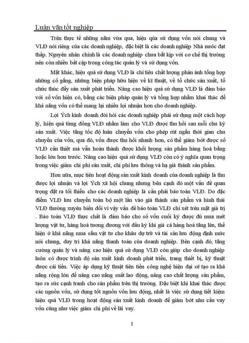 image for page Quản trị và nâng cao hiệu quả sử dụng vốn lưu động tại Công ty In Thương mại Dịch vụ Ngân hàng 1