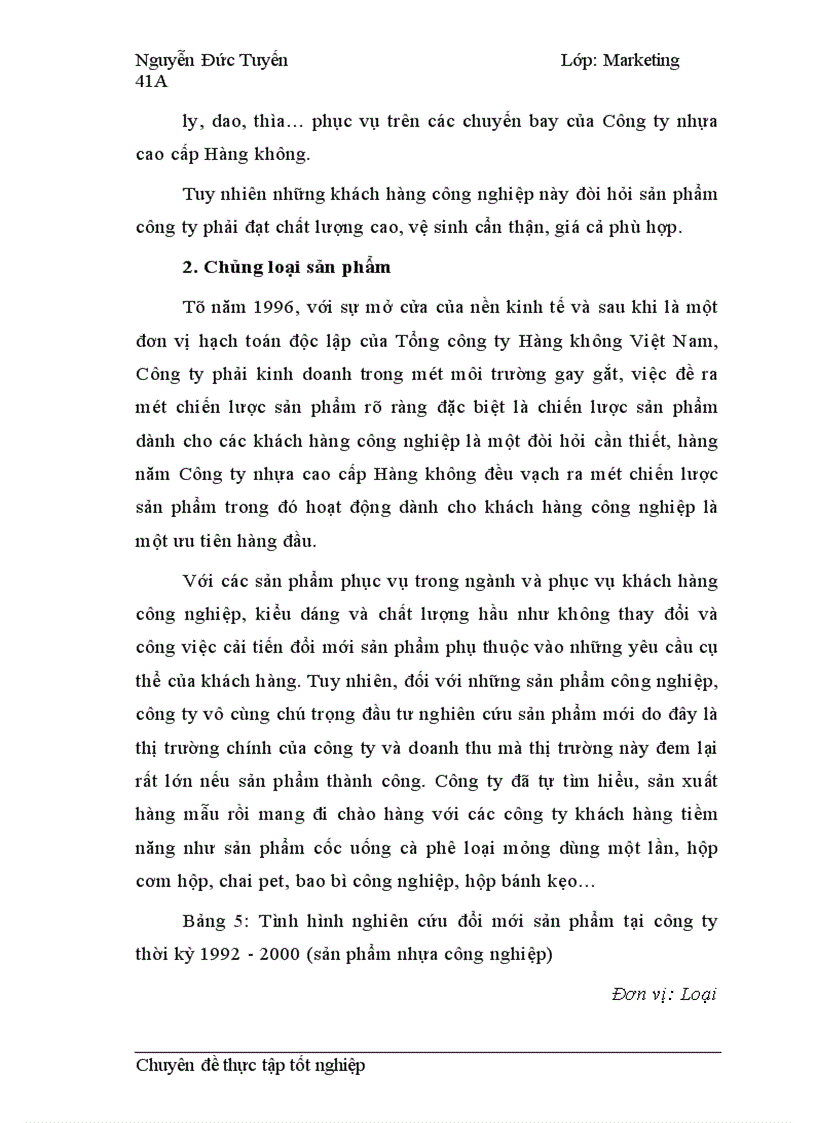 image for page Chiến lược sản phẩm cho khách hàng công nghiệp tại Công ty Nhựa cao cấp Hàng Không 1