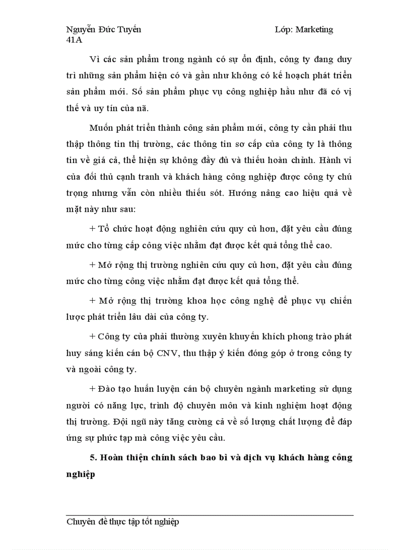 image for page Chiến lược sản phẩm cho khách hàng công nghiệp tại Công ty Nhựa cao cấp Hàng Không 1