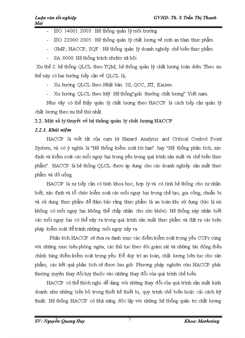 image for page Tăng cường hiệu lực hệ thống quản lý chất lượng theo HACCP tại công ty TNHH chế biến hoa quả Hồng Lam