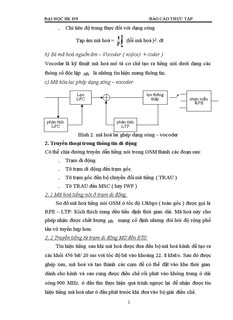 image for page Đặc điểm của mạng thông tin di động GSM