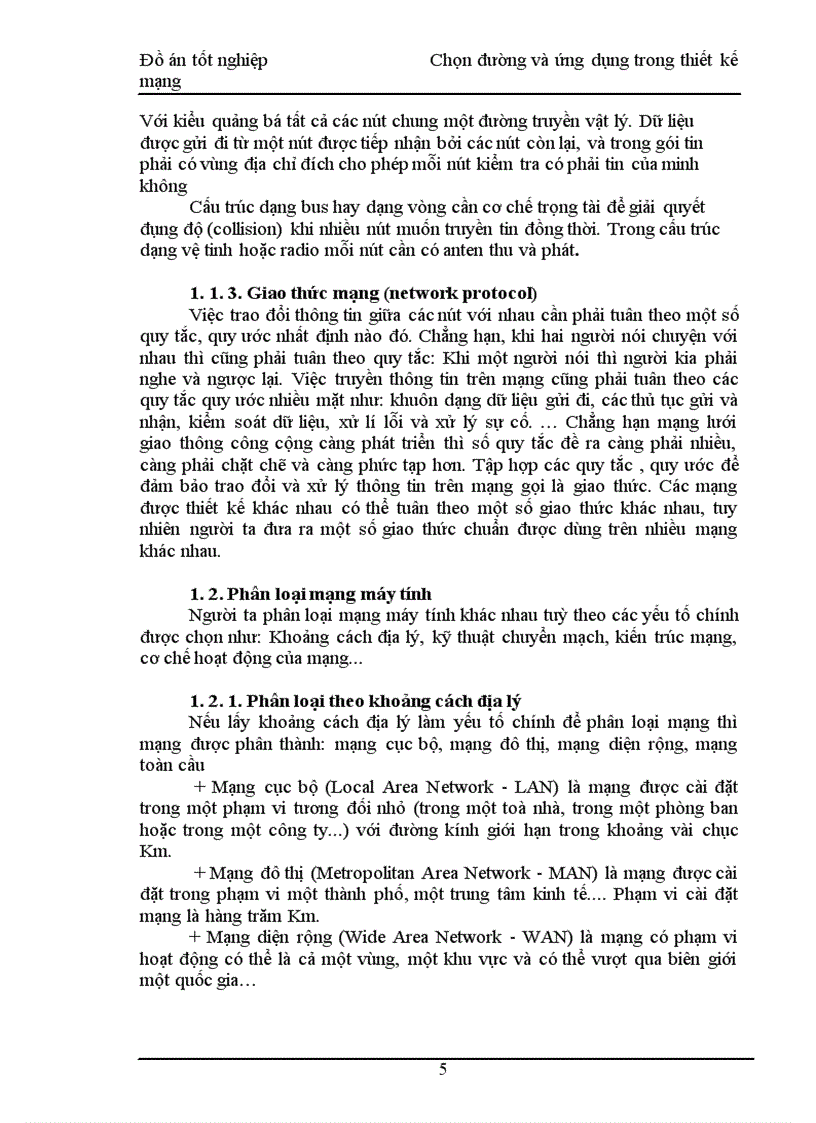 image for page Chọn đường và ứng dụng trong thiết kế mạng