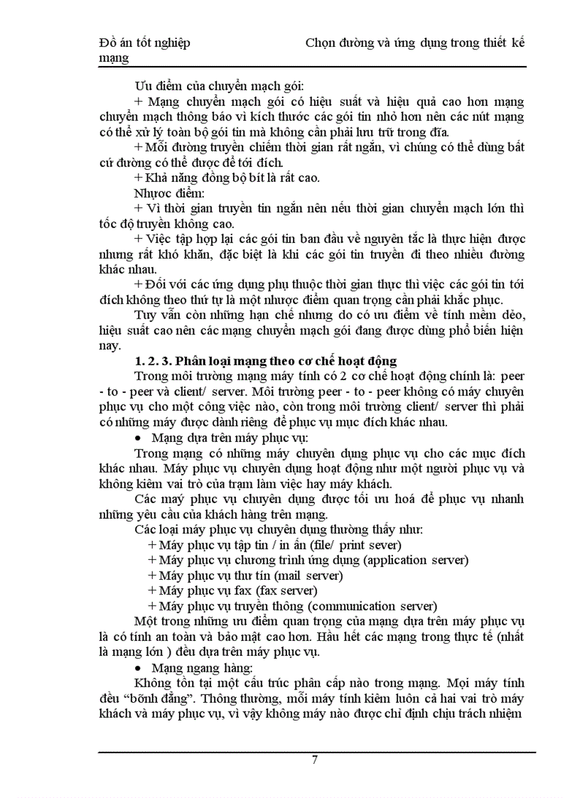 image for page Chọn đường và ứng dụng trong thiết kế mạng