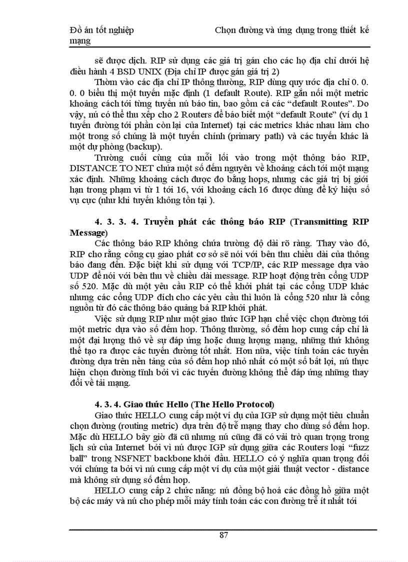 image for page Chọn đường và ứng dụng trong thiết kế mạng