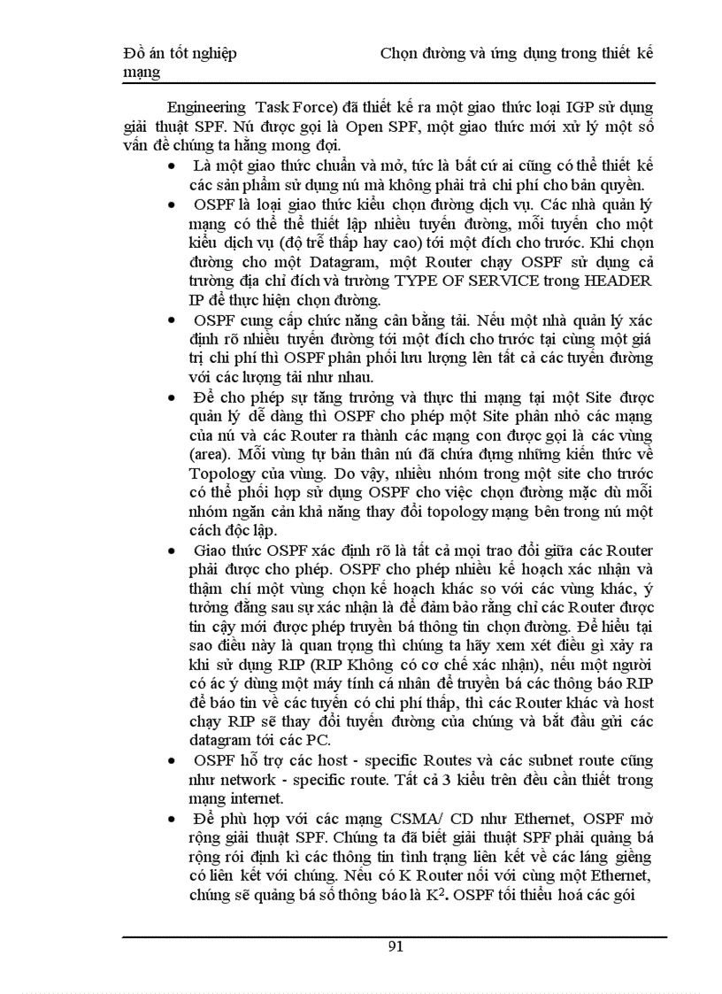 image for page Chọn đường và ứng dụng trong thiết kế mạng