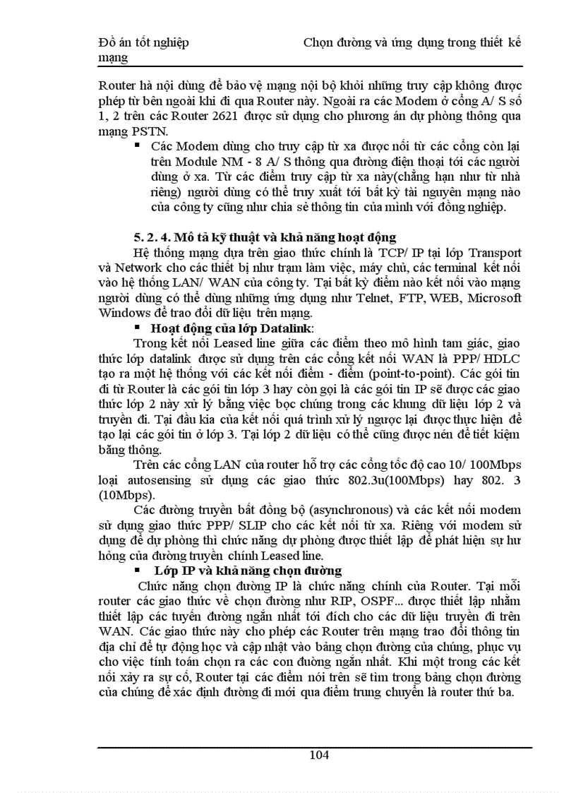 image for page Chọn đường và ứng dụng trong thiết kế mạng
