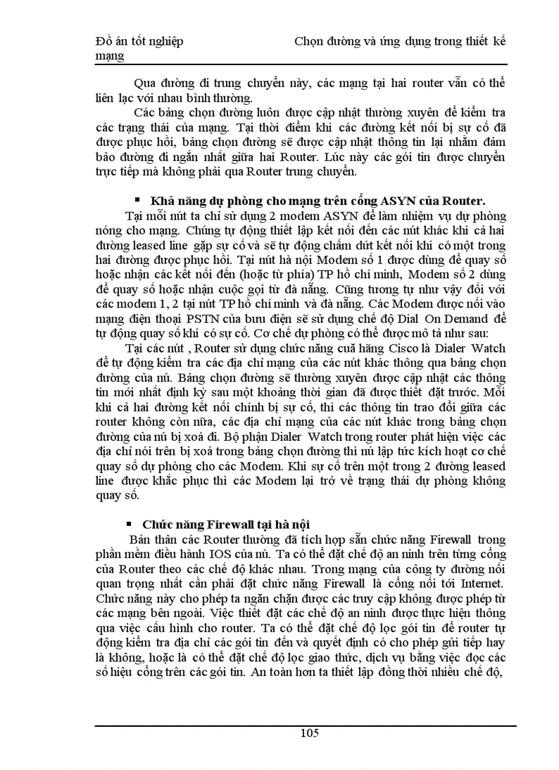 image for page Chọn đường và ứng dụng trong thiết kế mạng