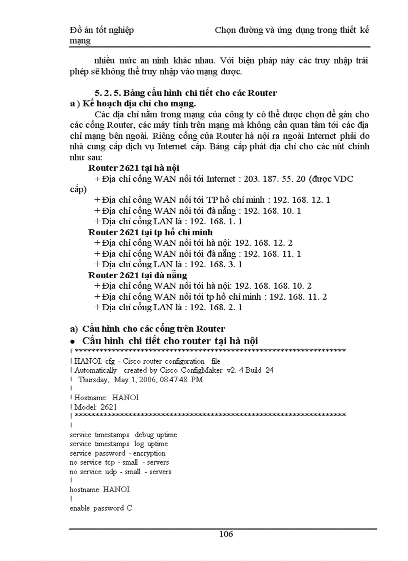 image for page Chọn đường và ứng dụng trong thiết kế mạng