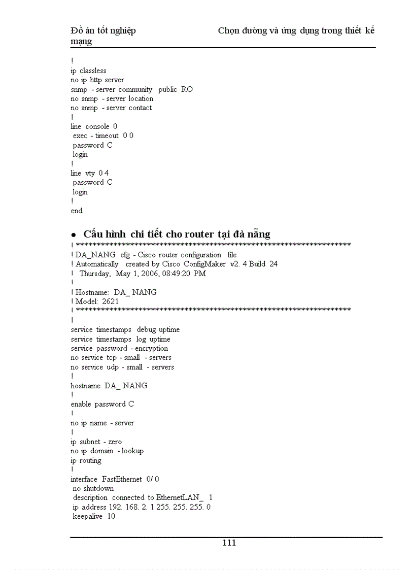 image for page Chọn đường và ứng dụng trong thiết kế mạng