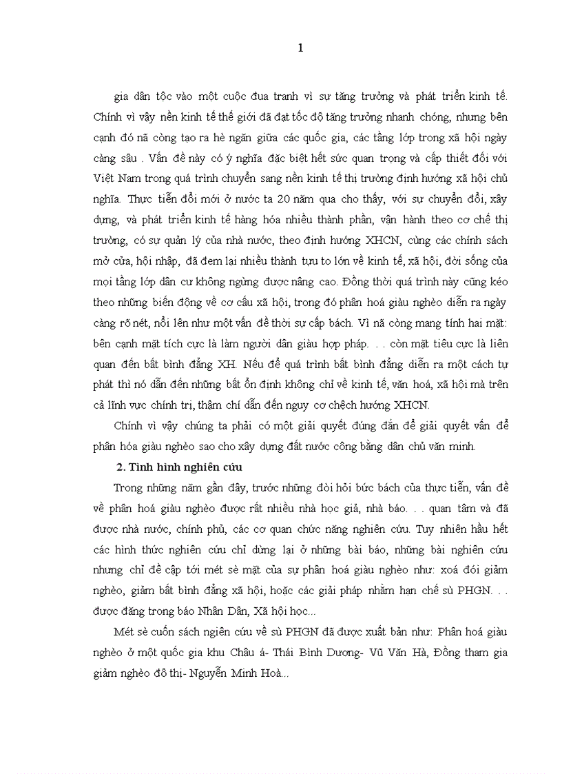 image for page Sự phân hoá giàu nghèo chủ yếu ở nông thôn và thành thị