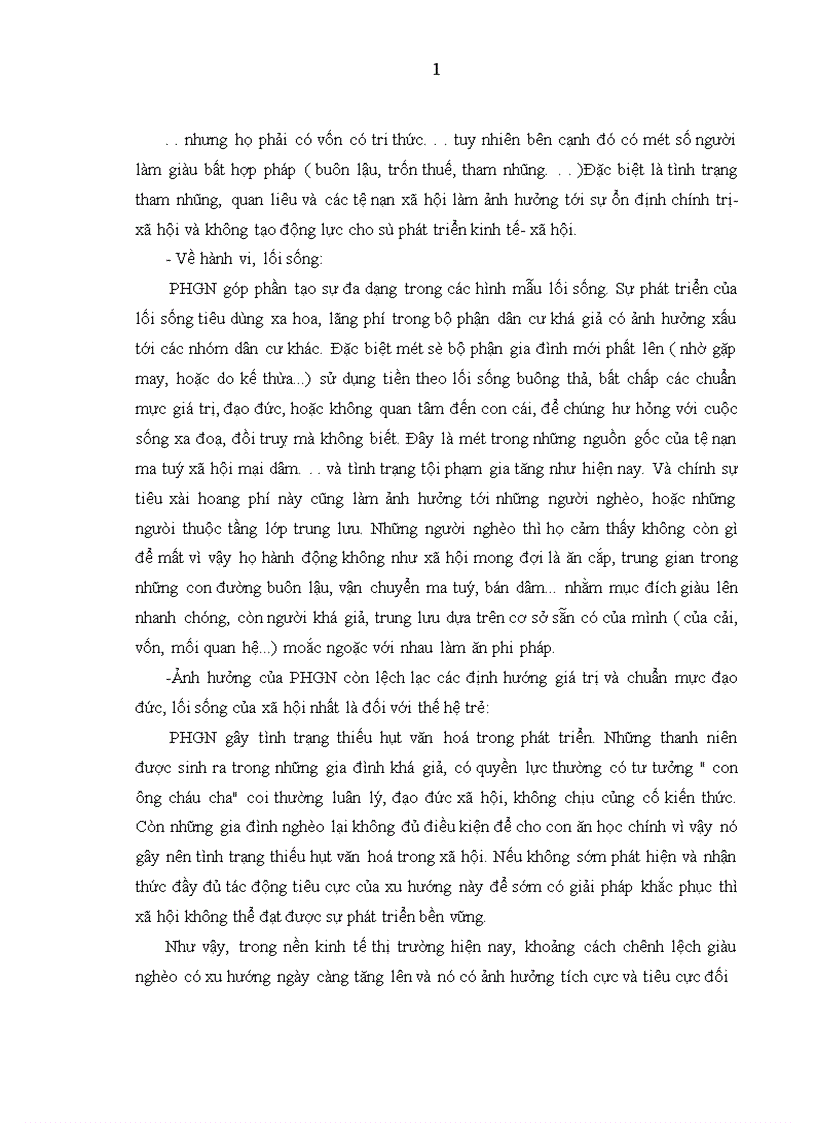 image for page Sự phân hoá giàu nghèo chủ yếu ở nông thôn và thành thị