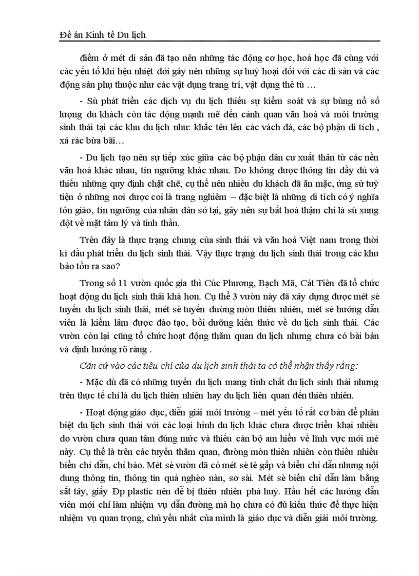 image for page Du lịch sinh thái và thực tế phát triển ở Việt Nam 1