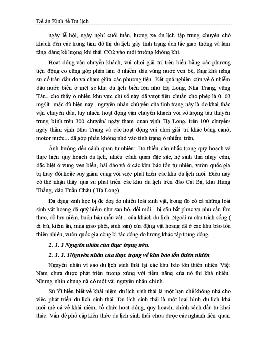 image for page Du lịch sinh thái và thực tế phát triển ở Việt Nam 1