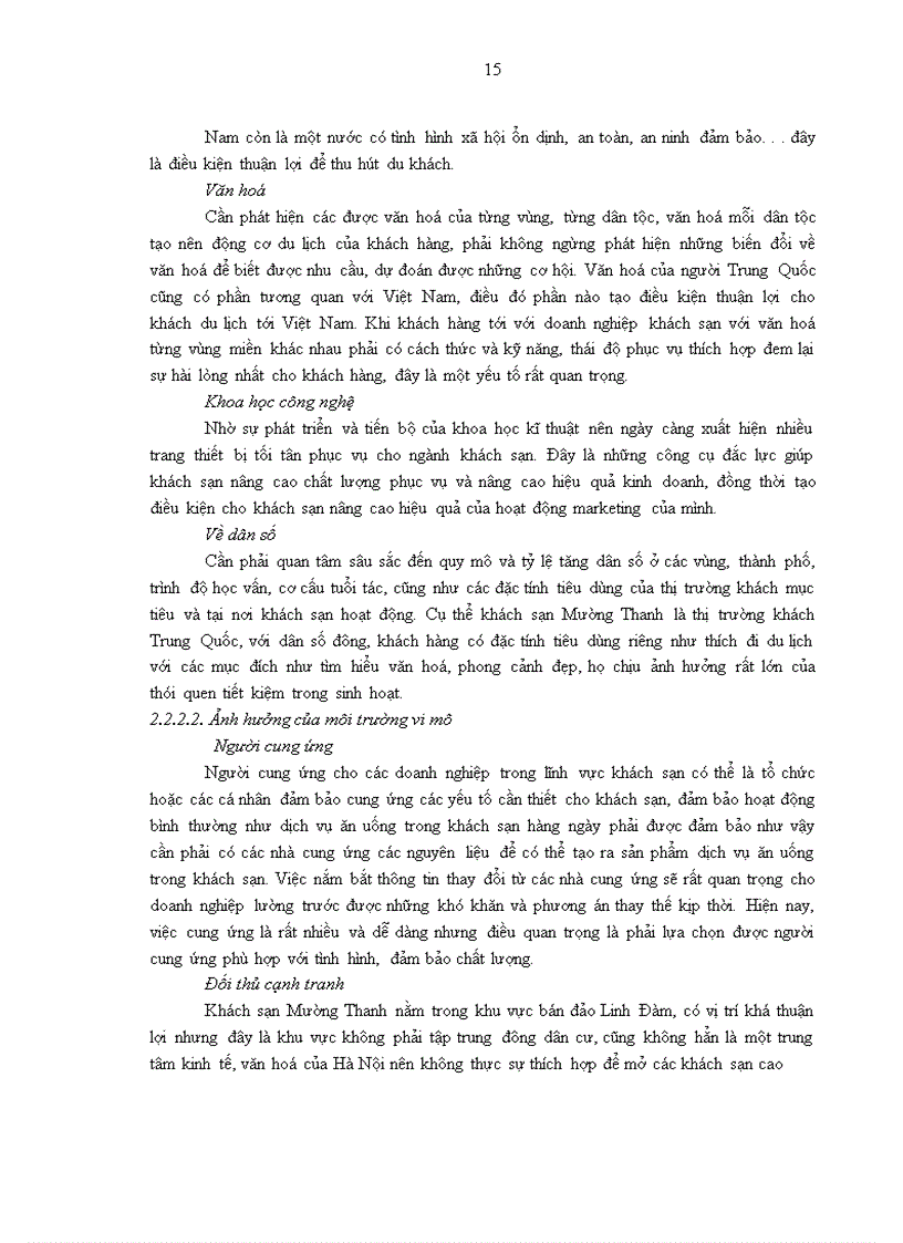 image for page Giải pháp nâng cao sức cạnh tranh marketing trên thị trường khách du lịch Trung Quốc của khách sạn Mường Thanh 1