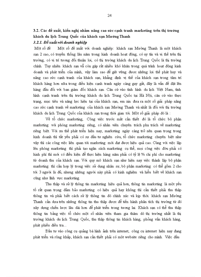 image for page Giải pháp nâng cao sức cạnh tranh marketing trên thị trường khách du lịch Trung Quốc của khách sạn Mường Thanh 1