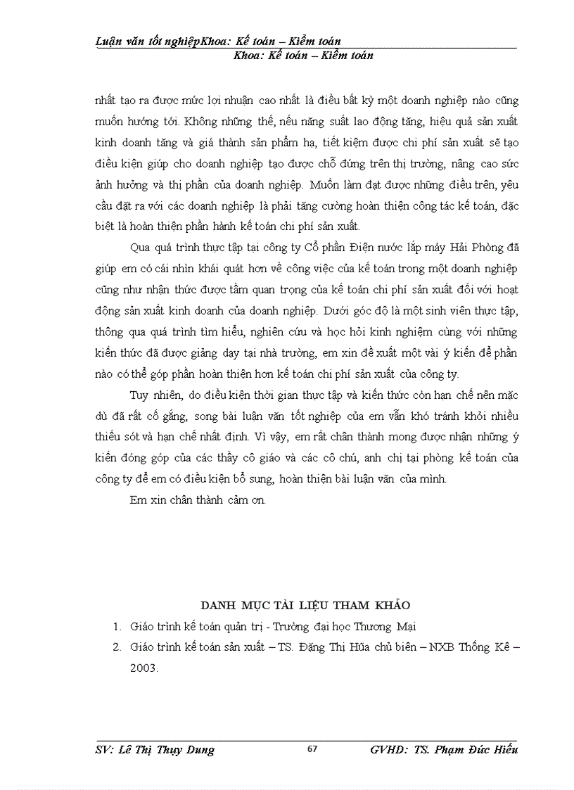 image for page Kế toán chi phí sản xuất sản phẩm dây điện Ovan mềm tại Công ty Cổ phần Điện nước Lắp máy Hải Phòng 1