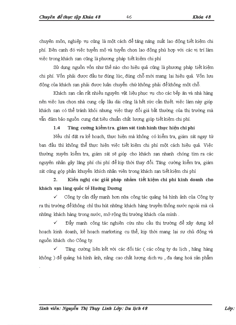 image for page Chi phí kinh doanh và giải pháp tiết kiệm chi phí trong kinh doanh khách sạn tại khách sạn làng quốc tế Hướng Dương Sunflower Hải Phòng 1