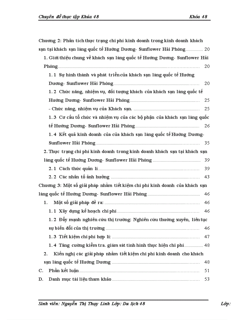 image for page Chi phí kinh doanh và giải pháp tiết kiệm chi phí trong kinh doanh khách sạn tại khách sạn làng quốc tế Hướng Dương Sunflower Hải Phòng 1