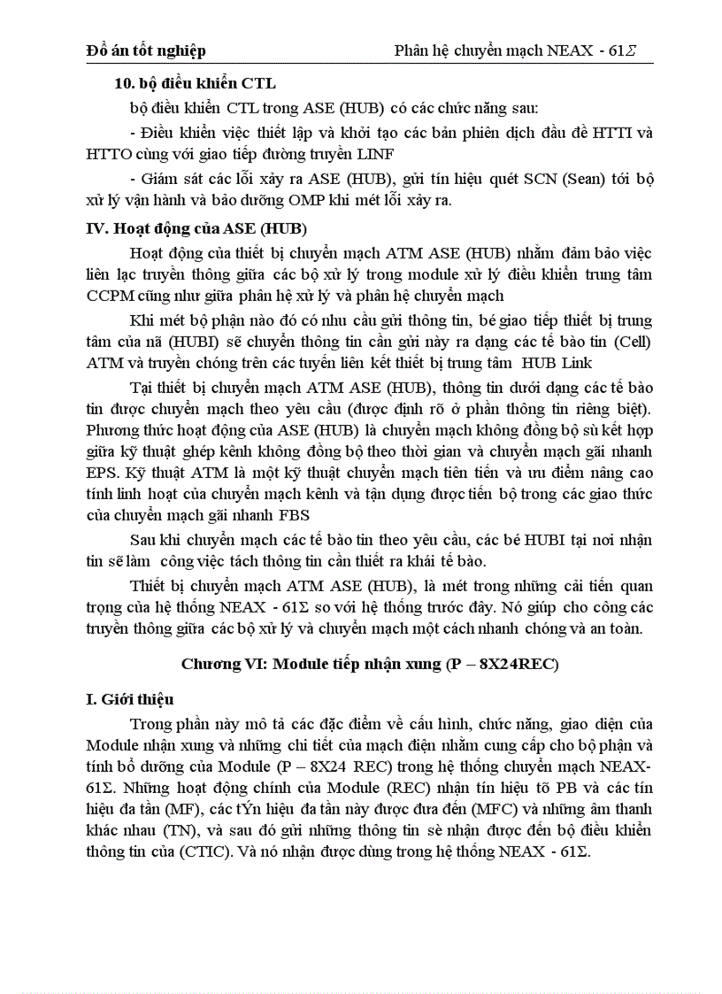 image for page Phân hệ chuyển mạch NEAX 61 1