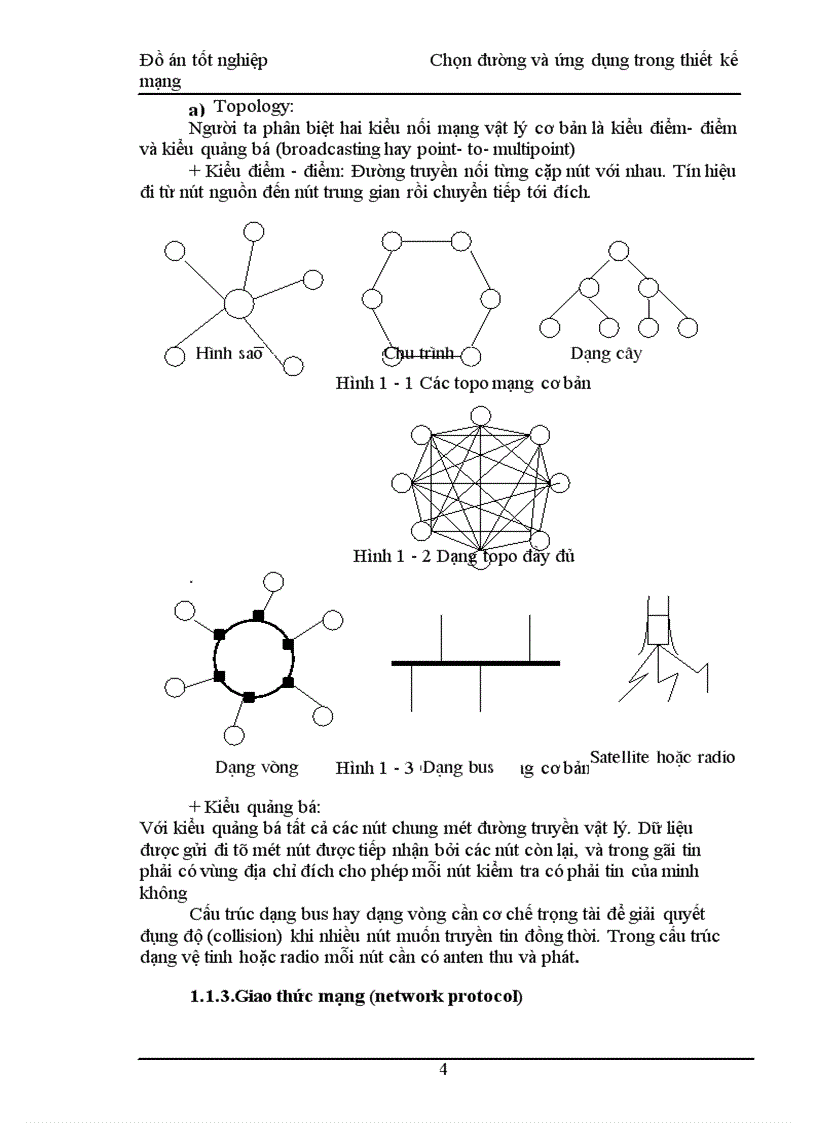 Chọn đường và ứng dụng trong thiết kế mạng 1