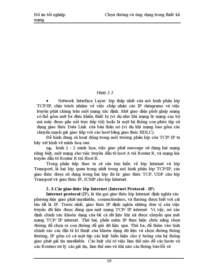 image for page Chọn đường và ứng dụng trong thiết kế mạng 1