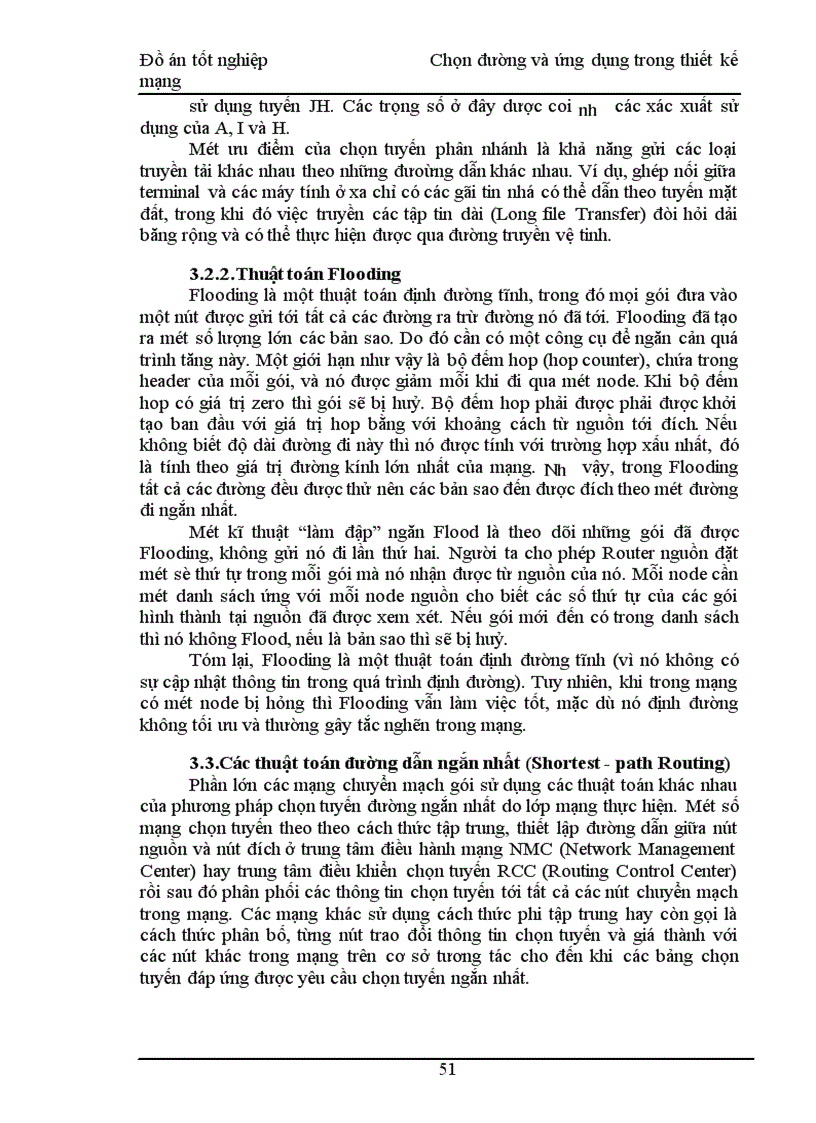 image for page Chọn đường và ứng dụng trong thiết kế mạng 1