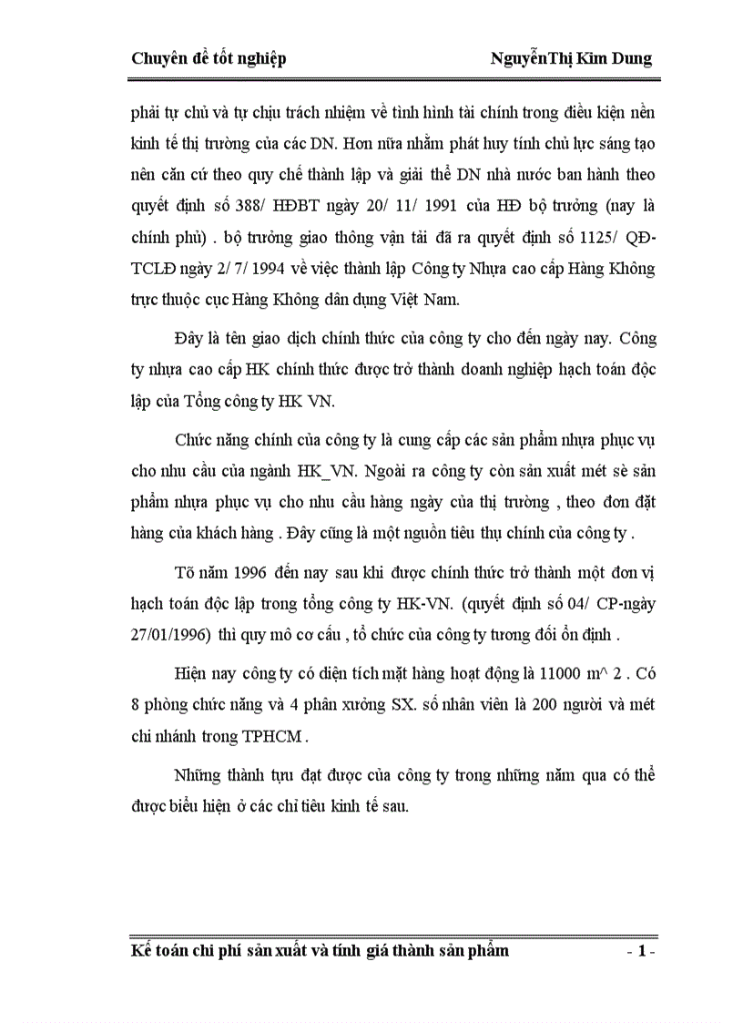 image for page Kế toán tập hợp chi phí và giá thành sản phẩm của công ty nhựa cao cấp Hàng Không 1