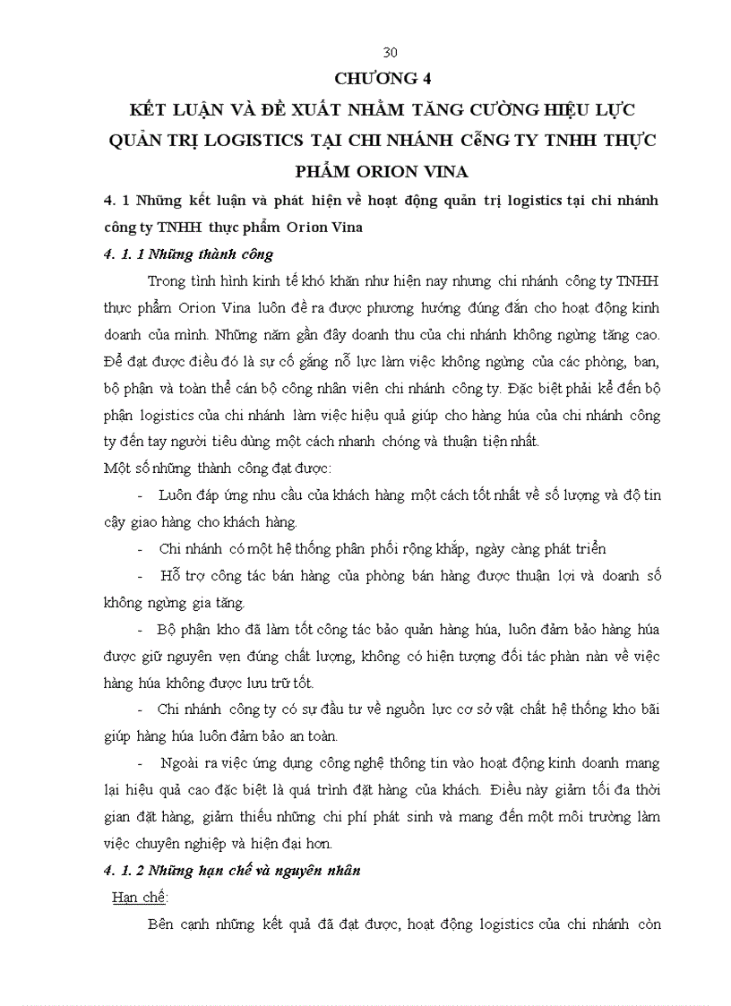 image for page Tăng cường hiệu lực quản trị logistics tại chi nhánh công ty TNHH thực phẩm Orion Vina