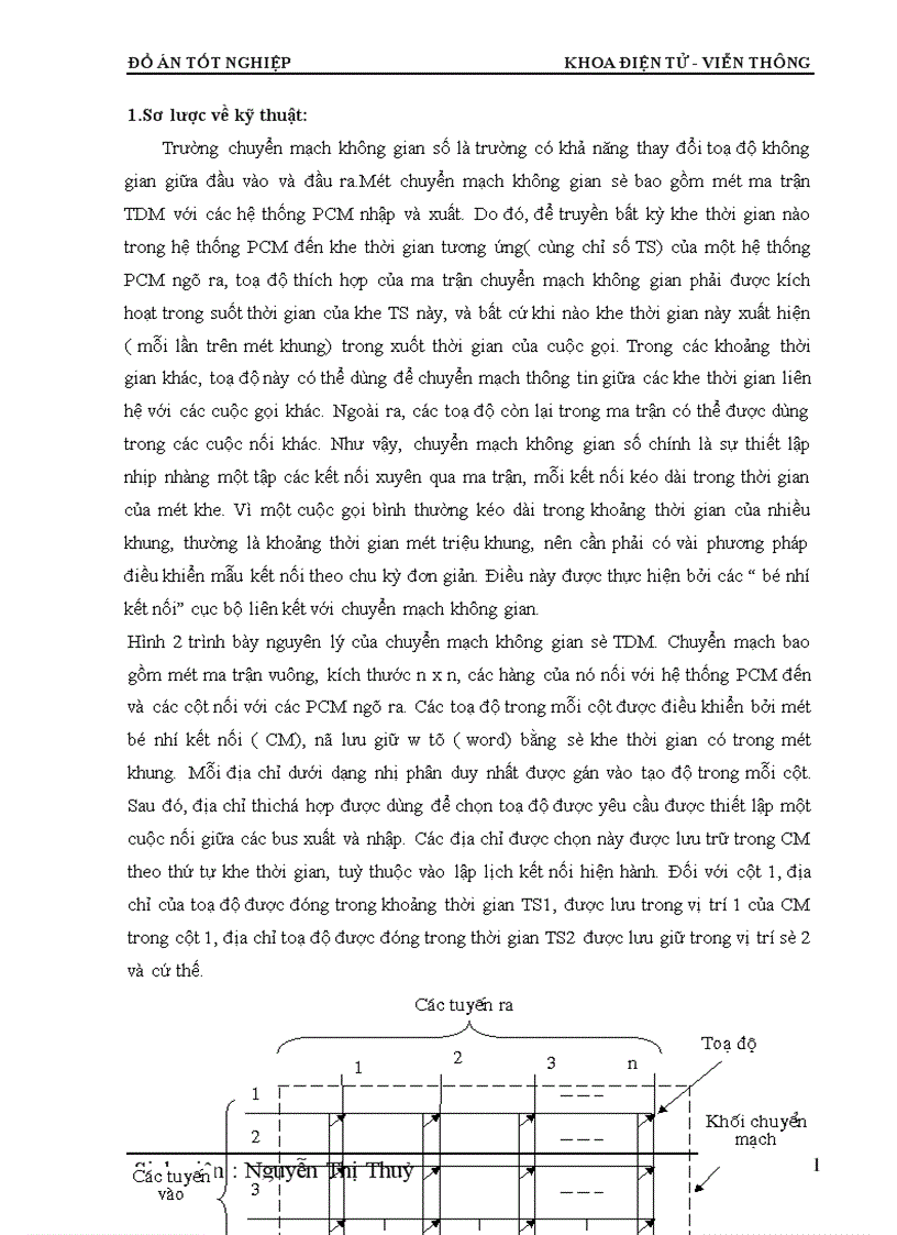 image for page Phân hệ chuyển mạch trong tổng đài điện tử số SPC