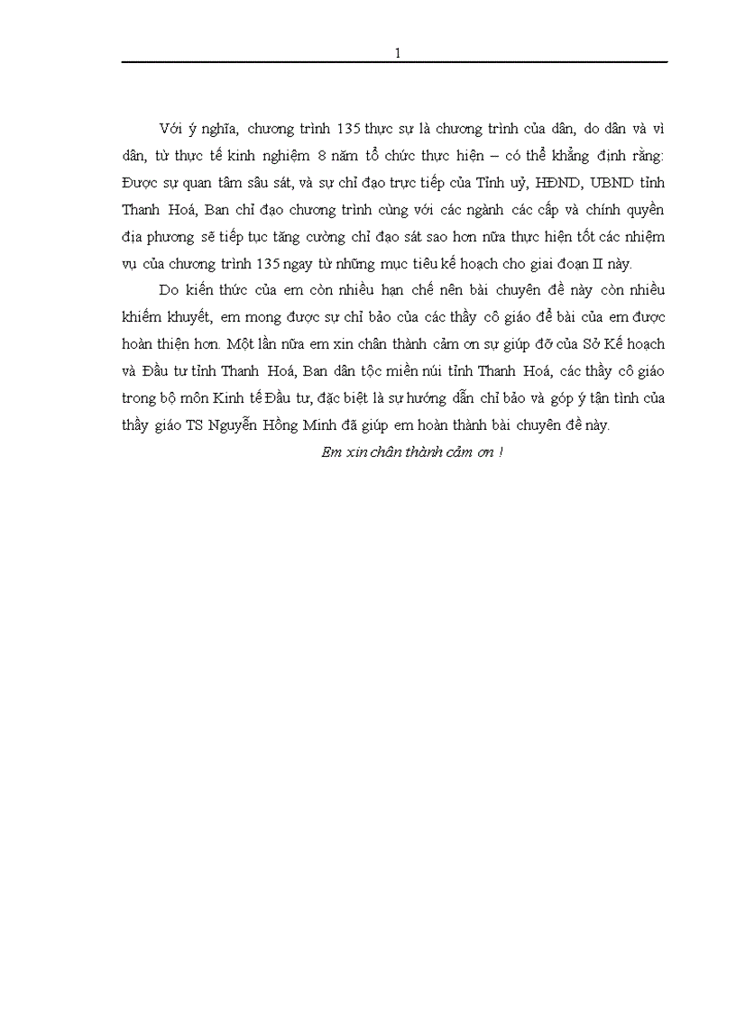 image for page Đầu tư phát triển cơ sở hạ tầng các xã đặc biệt khó khăn trong chương trình 135 tại tỉnh Thanh Hoá