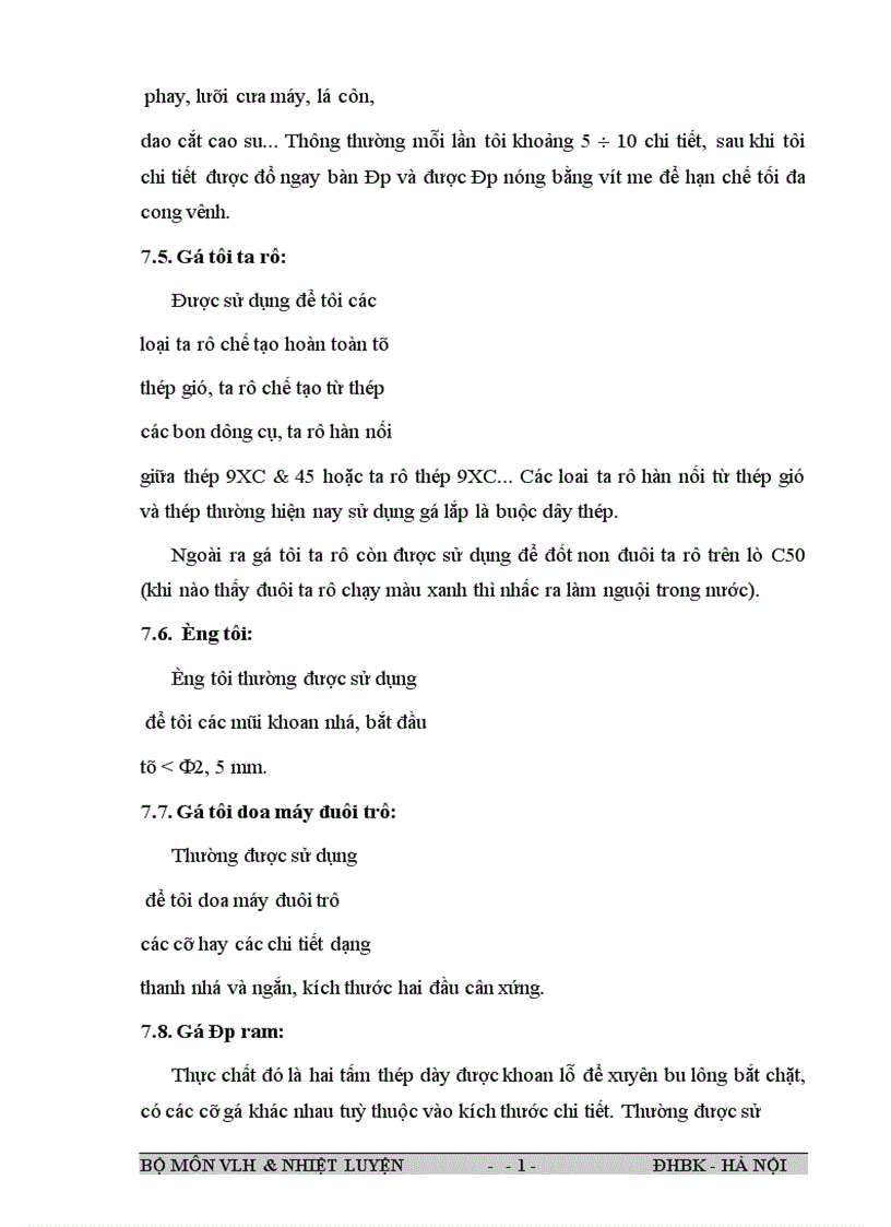 image for page Một số quy trình nhiệt luyện về công ty dụng cụ cắt và đo lường cơ khí