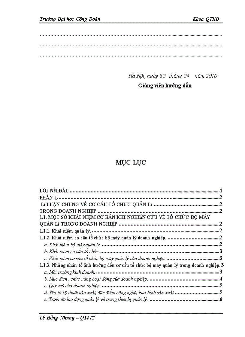 image for page Hoàn thiện cơ cấu tổ chức bộ máy quản lý tại Công ty xây dựng số 5 Hà Nội 1